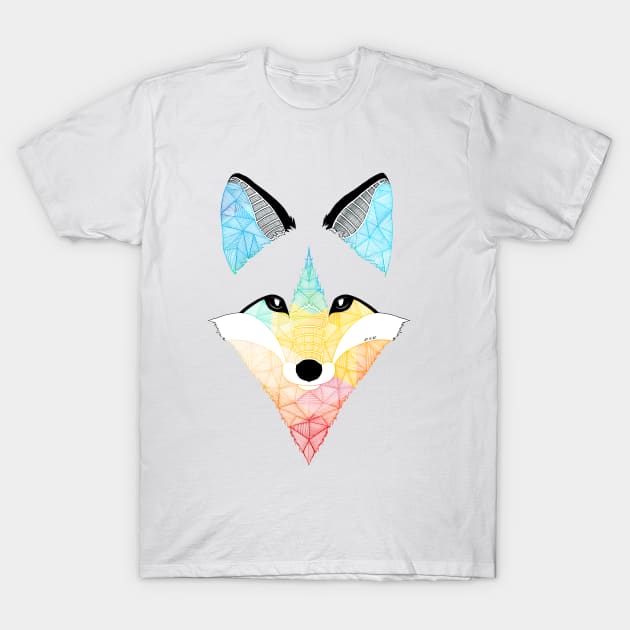 Multicolor Fox T-Shirt by Art_et_Be